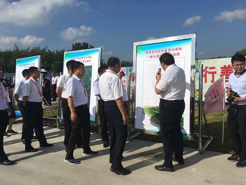 水利部領(lǐng)導檢查兩泰官河備用水源地項目建設(shè)情況